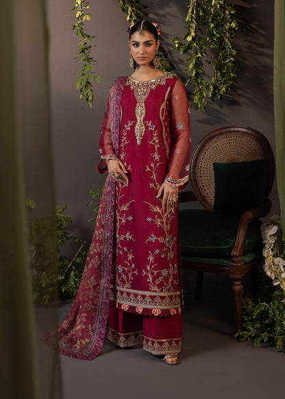 Shurooq | Garden of Dream | Poppy S Red Organza
