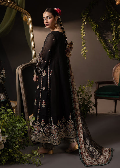 Shurooq | Garden of Dream | Vittoria M Black Cotton Net