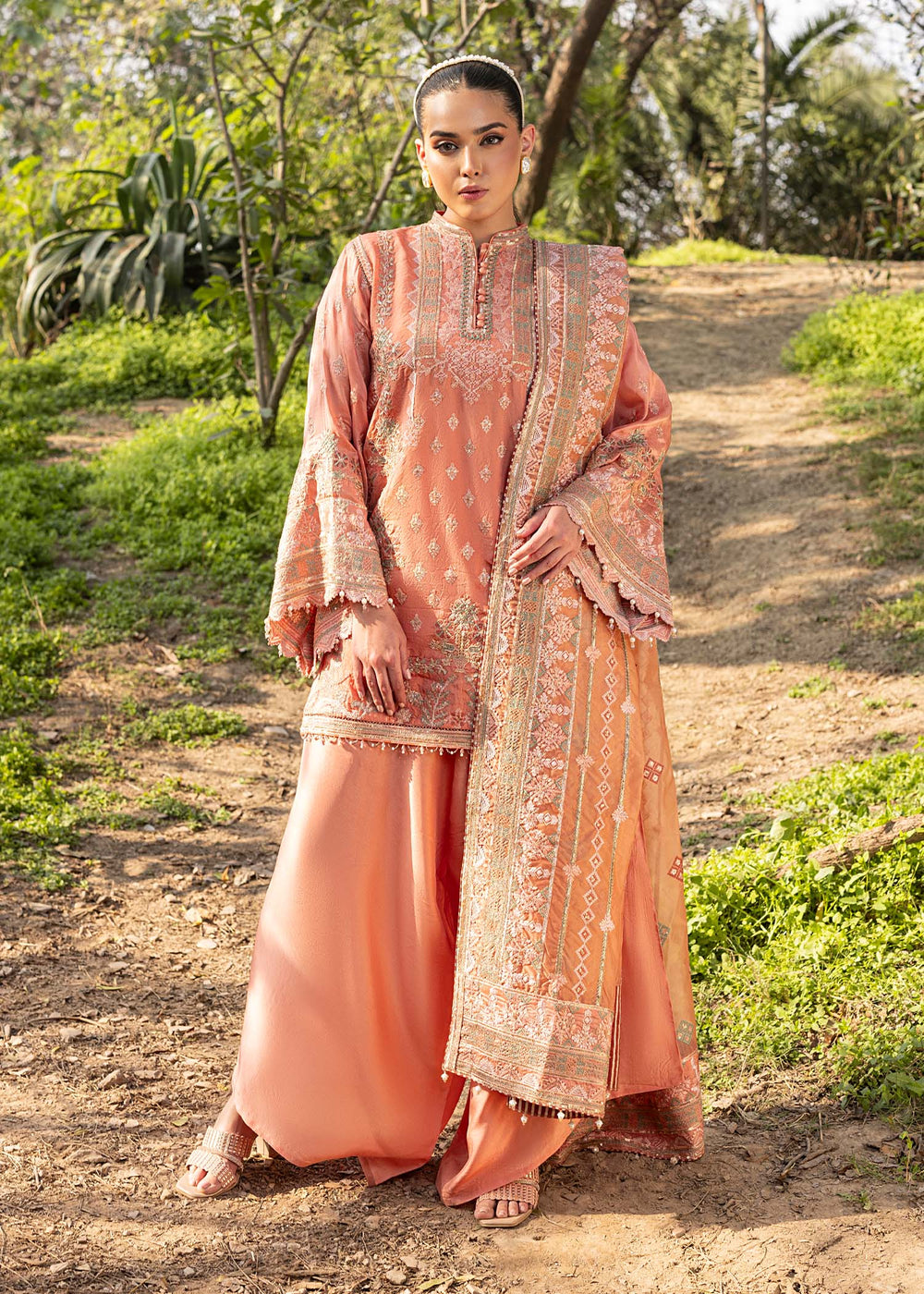 HSY | Summer Edit | Copper Coin - Pakistani Designer Dress - by HSY - Type : Ladies Clothes - 100% Original at Saira Sultan