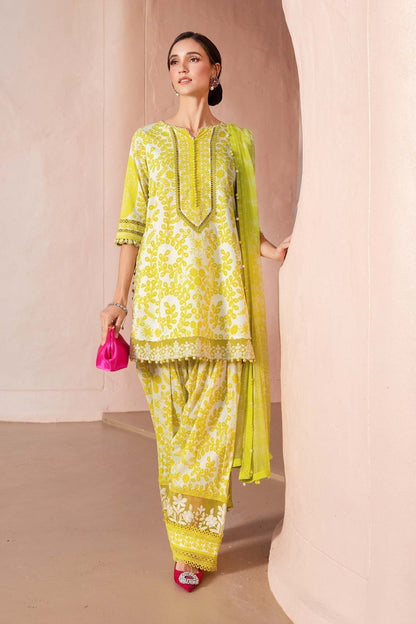 Maria B | M Prints 25 | MPT-2504-A XL Yellow Lawn