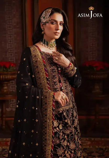 Asim Jofa | Makhmal Wedding Velvet 23 | AJMM-08 - Pakistani Designer Dress - by Asim Jofa | Type: Formal - 100% Original at Saira Sultan