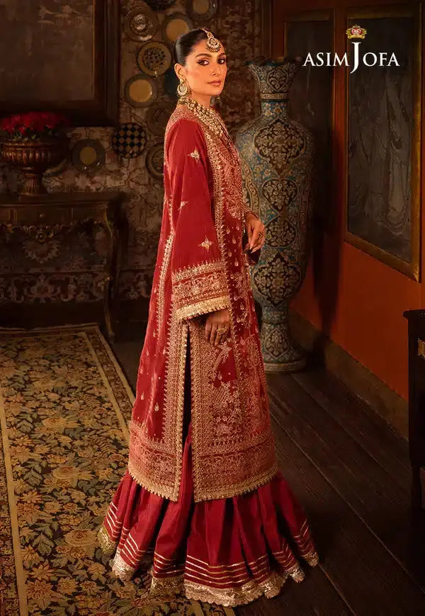 Asim Jofa | Makhmal Wedding Velvet 23 | AJMM-10 - Pakistani Designer Dress - by Asim Jofa | Type: Formal - 100% Original at Saira Sultan