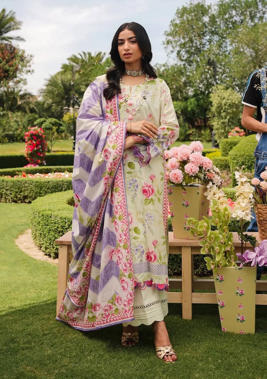Elaf Premium | Printed Collection 24 | EEP-03B - Meadow Magic - Pakistani Designer Dress - by Elaf Premium | Type: Casuals - 100% Original at Saira Sultan