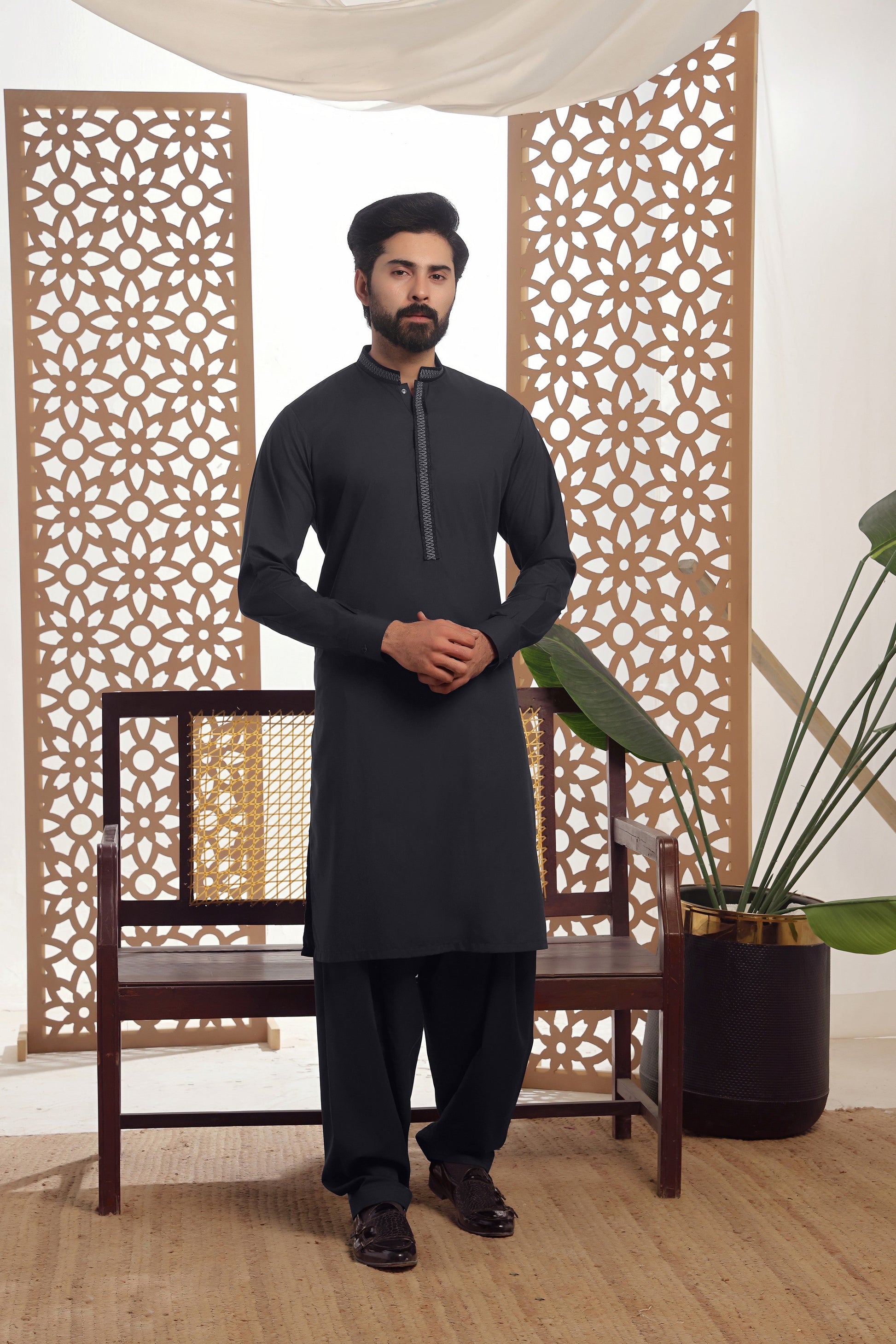 TGM | Men Fancy Wedding | Pixel Grey (3 Piece) Large