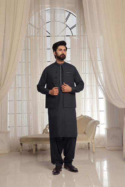 TGM | Men Fancy Wedding | Pixel Grey (3 Piece) X-Large
