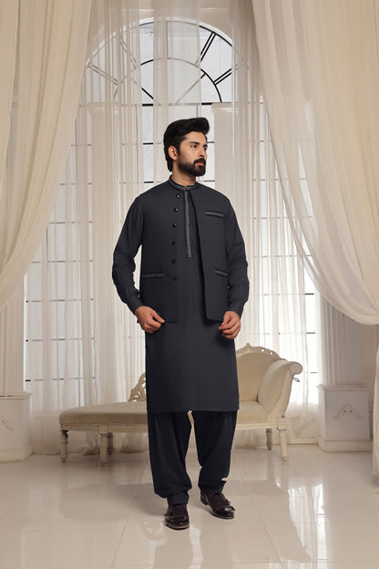 TGM | Men Fancy Wedding | Pixel Grey (3 Piece)