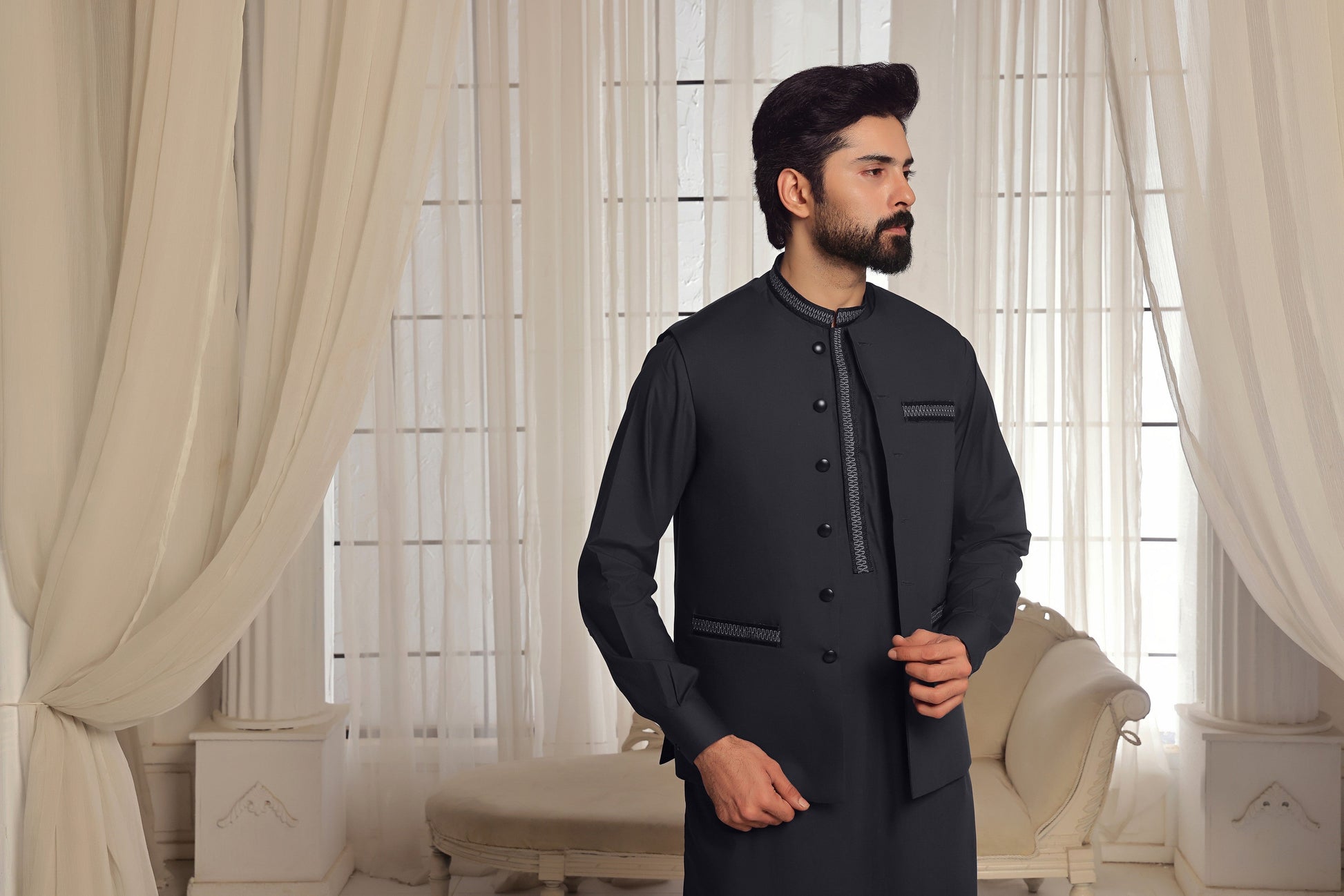 TGM | Men Fancy Wedding | Pixel Grey (3 Piece)