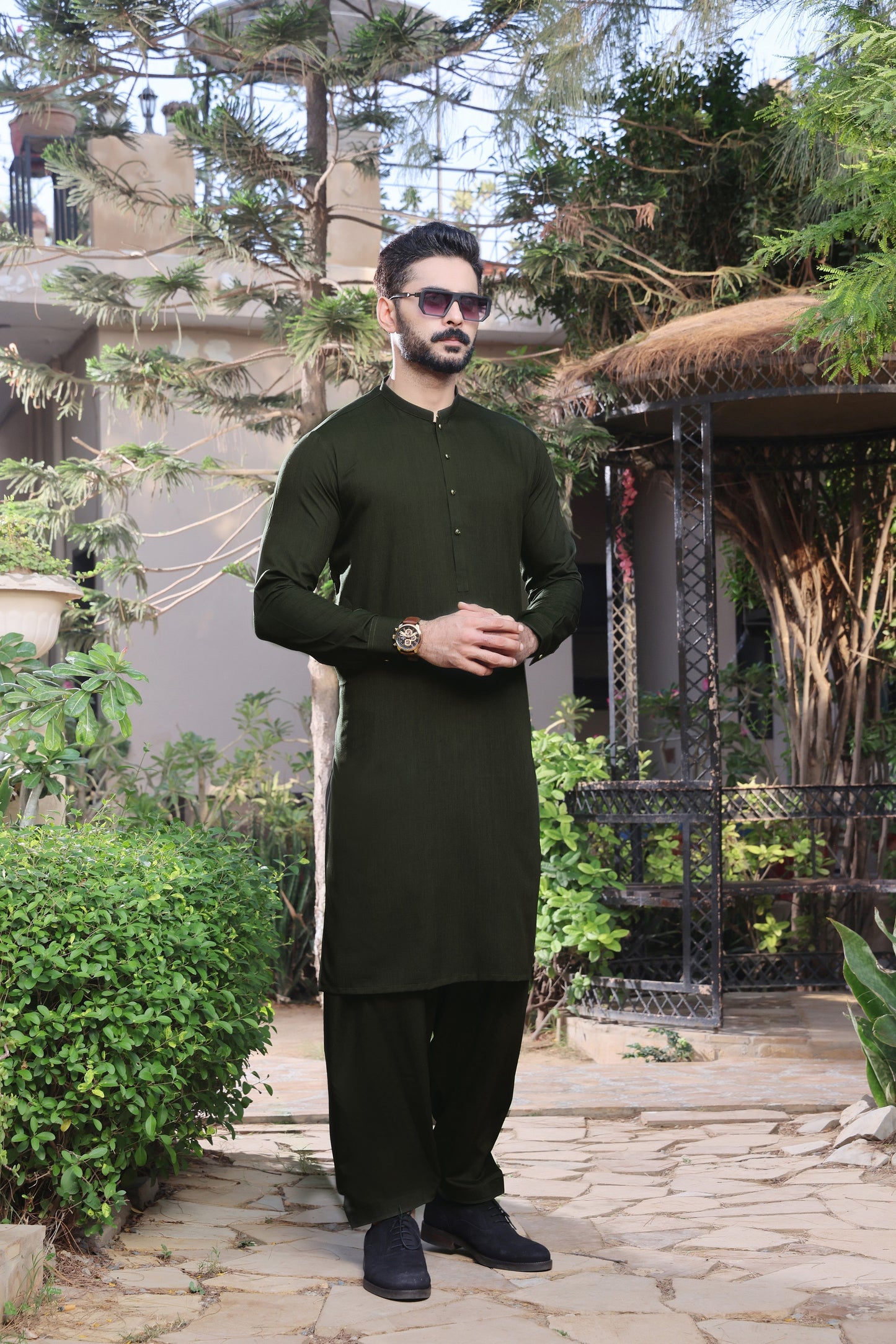 TGM | Men Fancy Wedding | Emerald Groove (3 Piece)