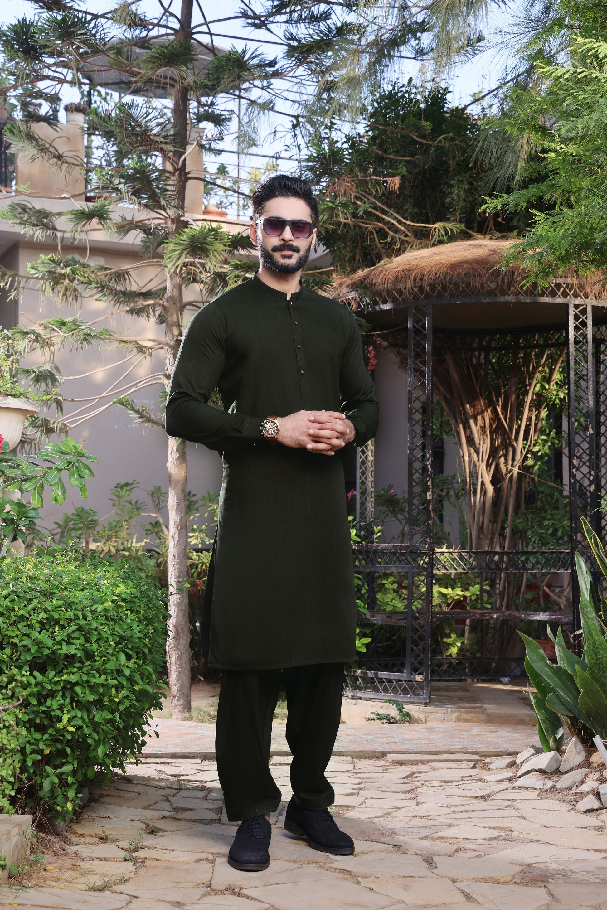 TGM | Men Fancy Wedding | Emerald Groove (3 Piece)