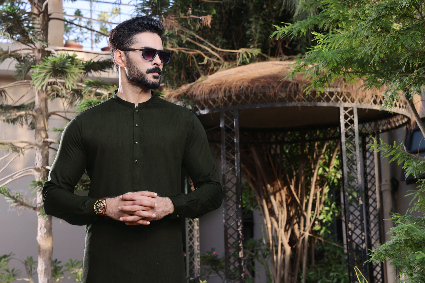 TGM | Men Fancy Wedding | Emerald Groove (3 Piece)