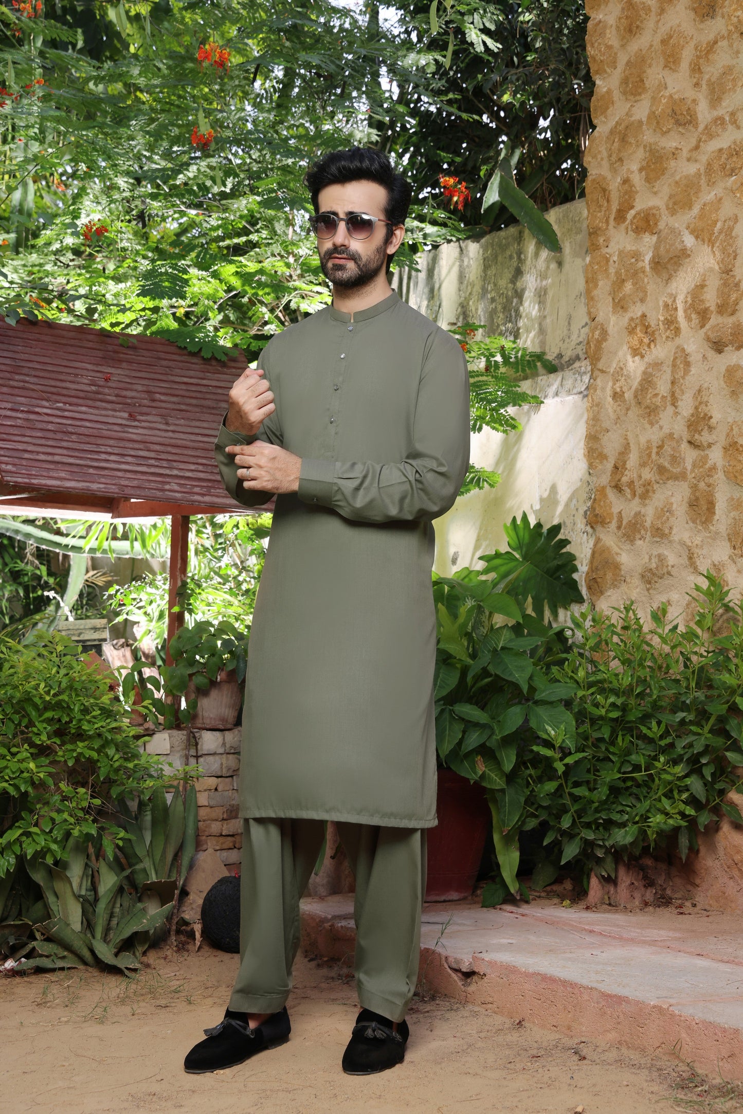 TGM | Men Fancy Wedding | Sapphire Green (3 Piece) Small