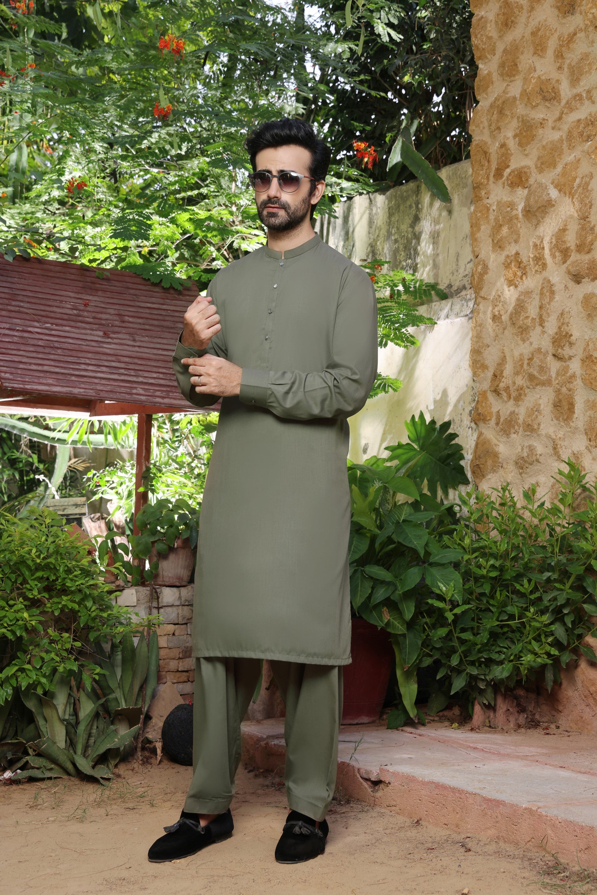 TGM | Men Fancy Wedding | Sapphire Green (3 Piece) Small