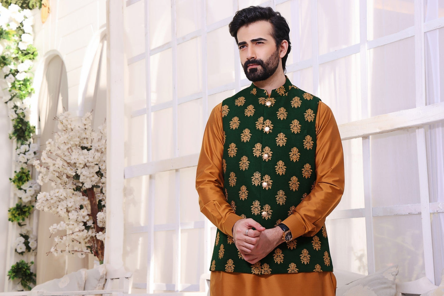 TGM | Men Fancy Wedding | Green Woodland (3 Piece) Medium