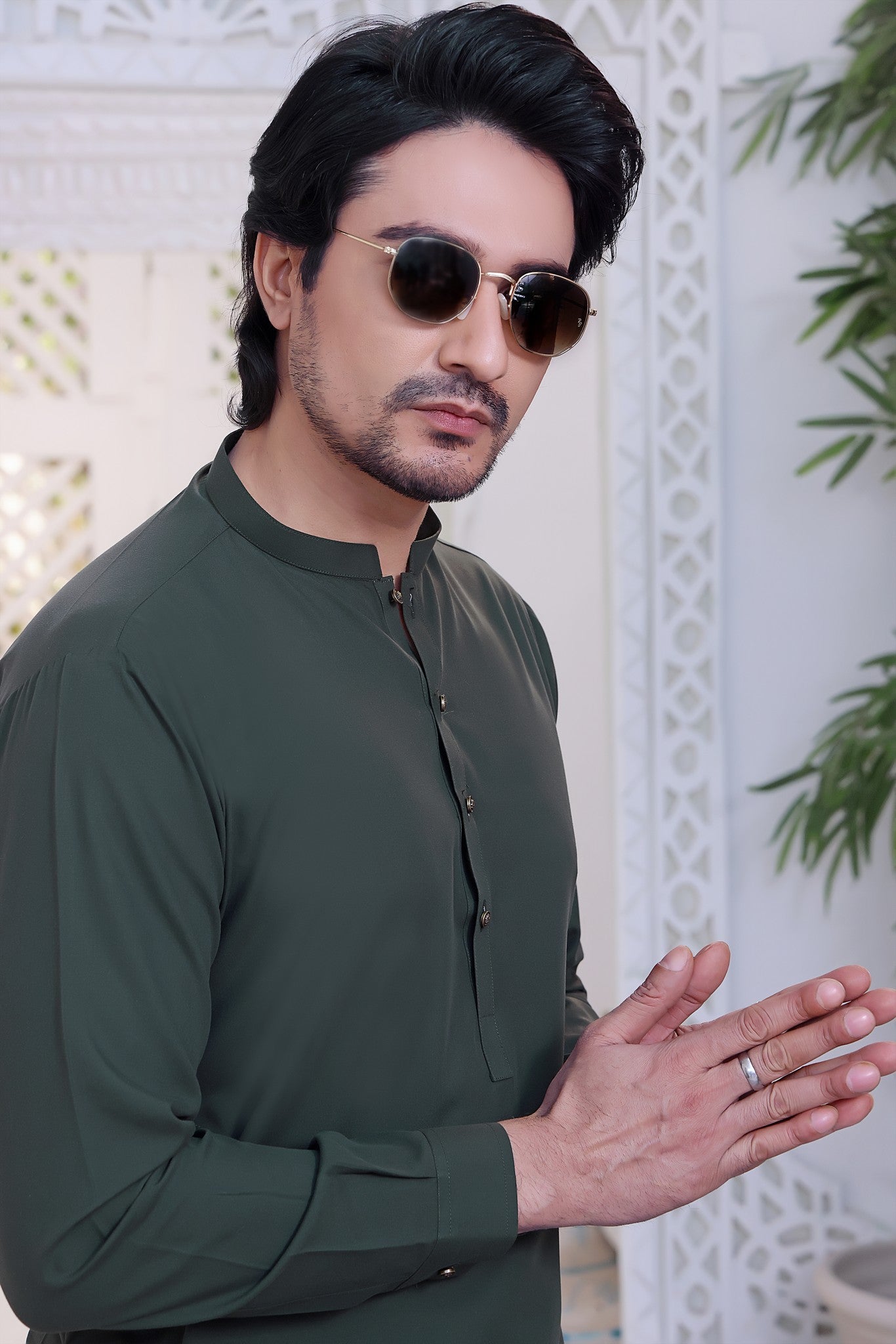 TGM | Men Fancy Wedding | Basil Green (3 Piece)