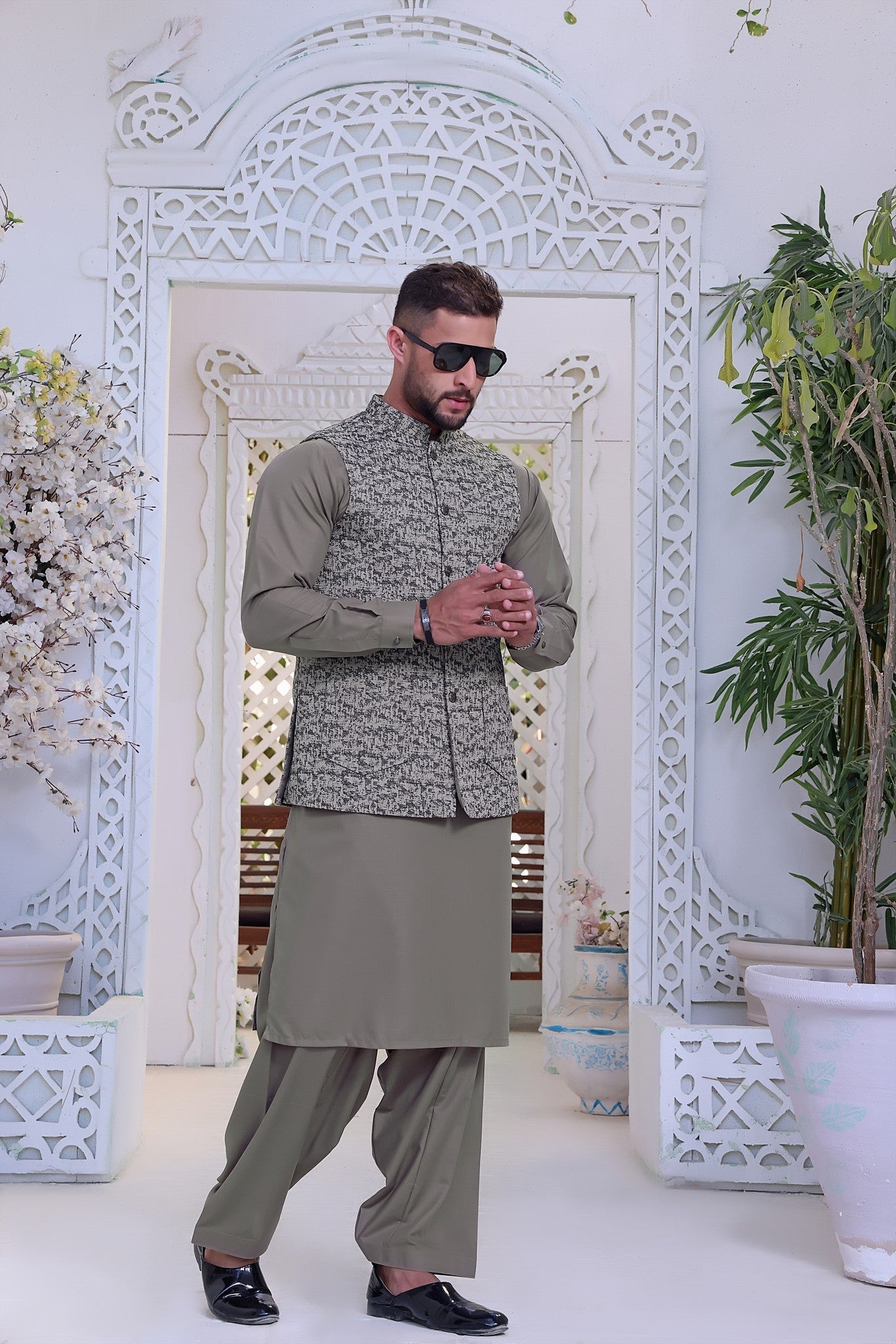 TGM | Men Fancy Wedding | Hunter Green (3 Piece) Large