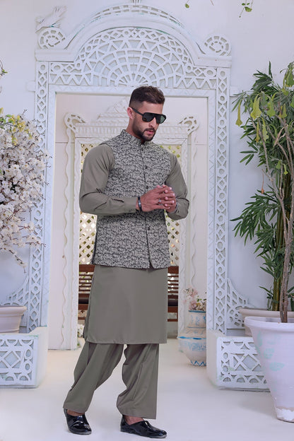 TGM | Men Fancy Wedding | Hunter Green (3 Piece) Large