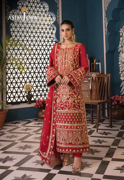 Asim Jofa | Fasana e Ishq Eid Luxury Lawn | AJFI-10 - Pakistani Designer Dress - by Asim Jofa | Type: Luxury - 100% Original at Saira Sultan