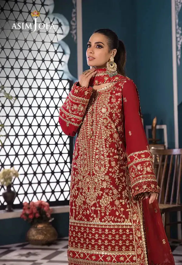 Asim Jofa | Fasana e Ishq Eid Luxury Lawn | AJFI-10 - Pakistani Designer Dress - by Asim Jofa | Type: Luxury - 100% Original at Saira Sultan