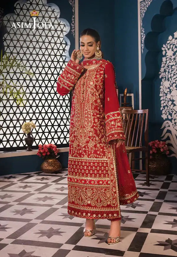 Asim Jofa | Fasana e Ishq Eid Luxury Lawn | AJFI-10 - Pakistani Designer Dress - by Asim Jofa | Type: Luxury - 100% Original at Saira Sultan