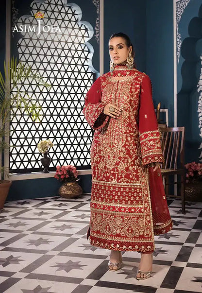 Asim Jofa | Fasana e Ishq Eid Luxury Lawn | AJFI-10 - Pakistani Designer Dress - by Asim Jofa | Type: Luxury - 100% Original at Saira Sultan