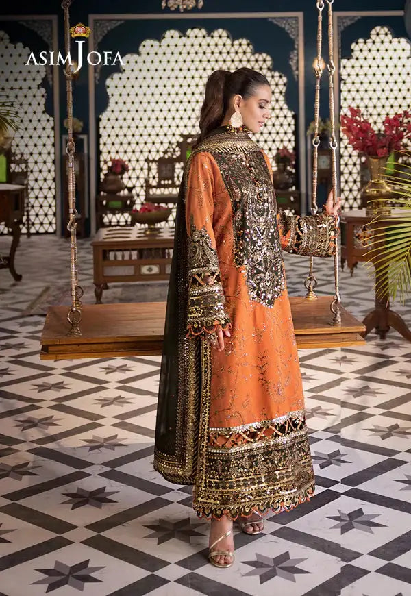 Asim Jofa | Fasana e Ishq Eid Luxury Lawn | AJFI-24 - Pakistani Designer Dress - by Asim Jofa | Type: Luxury - 100% Original at Saira Sultan