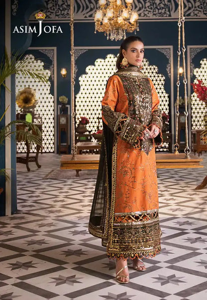 Asim Jofa | Fasana e Ishq Eid Luxury Lawn | AJFI-24 - Pakistani Designer Dress - by Asim Jofa | Type: Luxury - 100% Original at Saira Sultan