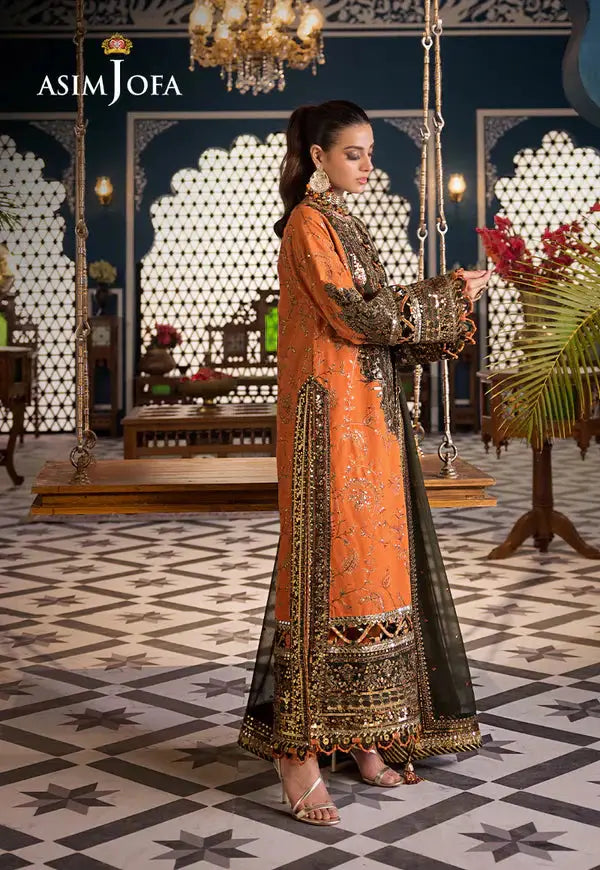 Asim Jofa | Fasana e Ishq Eid Luxury Lawn | AJFI-24 - Pakistani Designer Dress - by Asim Jofa | Type: Luxury - 100% Original at Saira Sultan