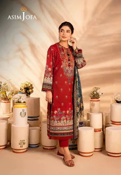 Asim Jofa | Prints Essentials | AJUB-02 - Pakistani Designer Dress - by Asim Jofa | Type: Luxury - 100% Original at Saira Sultan