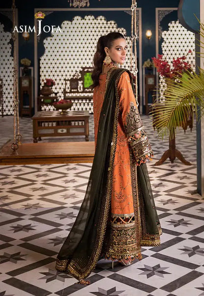 Asim Jofa | Fasana e Ishq Eid Luxury Lawn | AJFI-24 - Pakistani Designer Dress - by Asim Jofa | Type: Luxury - 100% Original at Saira Sultan