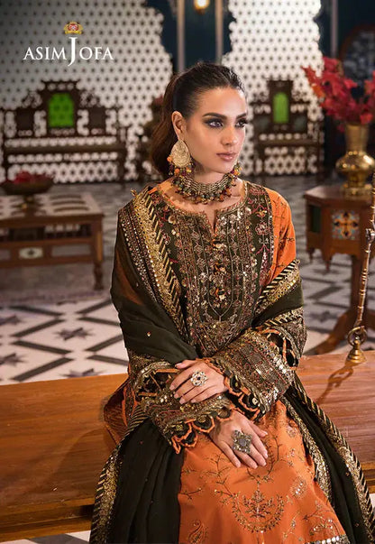 Asim Jofa | Fasana e Ishq Eid Luxury Lawn | AJFI-24 - Pakistani Designer Dress - by Asim Jofa | Type: Luxury - 100% Original at Saira Sultan