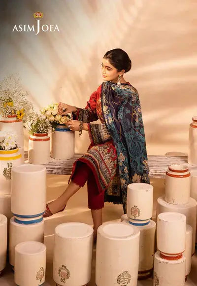 Asim Jofa | Prints Essentials | AJUB-02 - Pakistani Designer Dress - by Asim Jofa | Type: Luxury - 100% Original at Saira Sultan