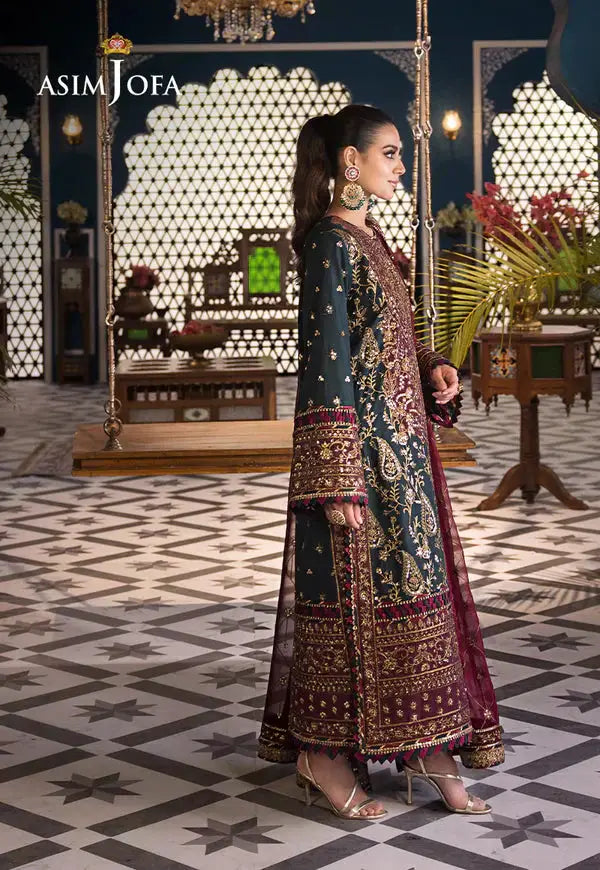 Asim Jofa | Fasana e Ishq Eid Luxury Lawn | AJFI-01 - Pakistani Designer Dress - by Asim Jofa | Type: Luxury - 100% Original at Saira Sultan