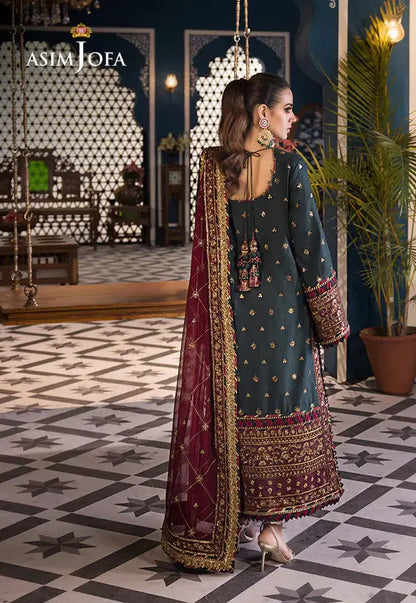Asim Jofa | Fasana e Ishq Eid Luxury Lawn | AJFI-01 - Pakistani Designer Dress - by Asim Jofa | Type: Luxury - 100% Original at Saira Sultan