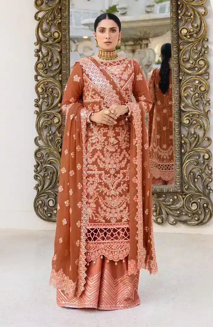 Emaan Adeel | Zimal Luxury Formals 23 | ZM 09 GULAAL - Pakistani Designer Dress - by Emaan Adeel | Type: Formal - 100% Original at Saira Sultan