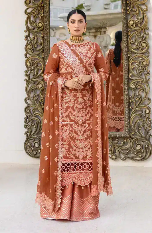 Emaan Adeel | Zimal Luxury Formals 23 | ZM 09 GULAAL - Pakistani Designer Dress - by Emaan Adeel | Type: Formal - 100% Original at Saira Sultan