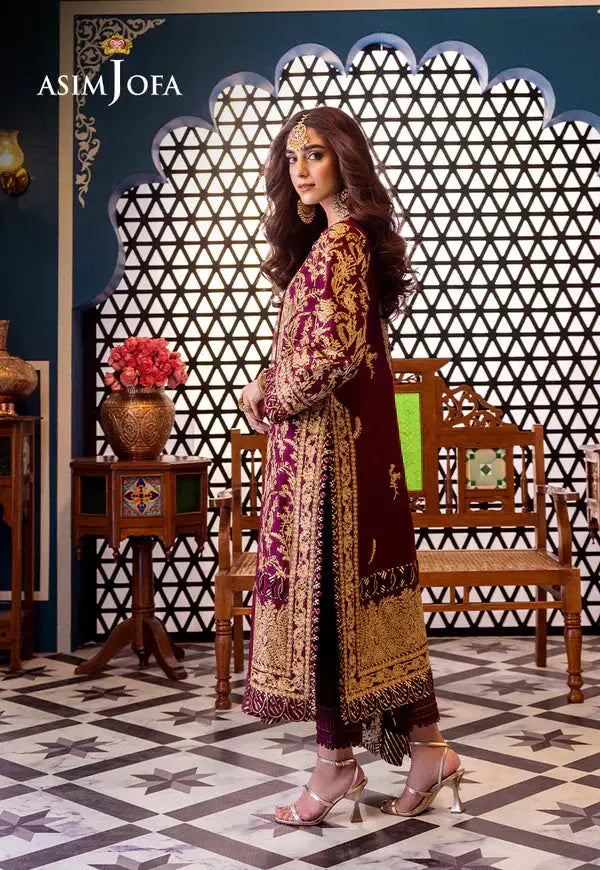 Asim Jofa | Fasana e Ishq Eid Luxury Lawn | AJFI-03 - Pakistani Designer Dress - by Asim Jofa | Type: Luxury - 100% Original at Saira Sultan