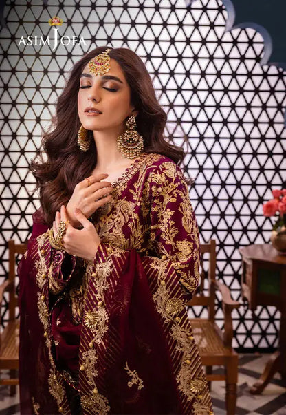 Asim Jofa | Fasana e Ishq Eid Luxury Lawn | AJFI-03 - Pakistani Designer Dress - by Asim Jofa | Type: Luxury - 100% Original at Saira Sultan