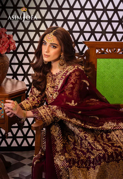 Asim Jofa | Fasana e Ishq Eid Luxury Lawn | AJFI-03 - Pakistani Designer Dress - by Asim Jofa | Type: Luxury - 100% Original at Saira Sultan