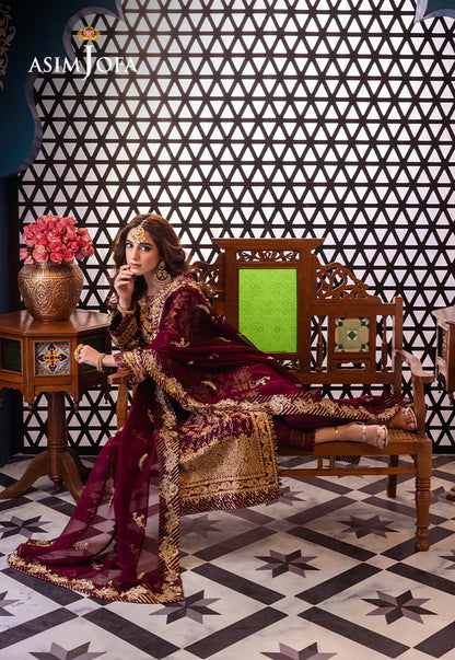 Asim Jofa | Fasana e Ishq Eid Luxury Lawn | AJFI-03 - Pakistani Designer Dress - by Asim Jofa | Type: Luxury - 100% Original at Saira Sultan