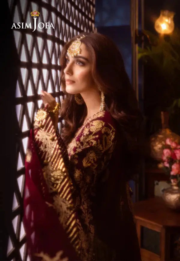 Asim Jofa | Fasana e Ishq Eid Luxury Lawn | AJFI-03 - Pakistani Designer Dress - by Asim Jofa | Type: Luxury - 100% Original at Saira Sultan