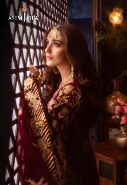 Asim Jofa | Fasana e Ishq Eid Luxury Lawn | AJFI-03 - Pakistani Designer Dress - by Asim Jofa | Type: Luxury - 100% Original at Saira Sultan