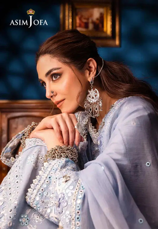 Asim Jofa | Fasana e Ishq Eid Luxury Lawn |AJFI-12 - Pakistani Designer Dress - by Asim Jofa | Type: Luxury - 100% Original at Saira Sultan