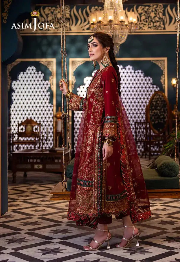 Asim Jofa | Fasana e Ishq Eid Luxury Lawn | AJFI-21 - Pakistani Designer Dress - by Asim Jofa | Type: Luxury - 100% Original at Saira Sultan