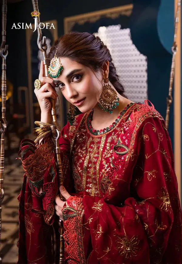 Asim Jofa | Fasana e Ishq Eid Luxury Lawn | AJFI-21 - Pakistani Designer Dress - by Asim Jofa | Type: Luxury - 100% Original at Saira Sultan