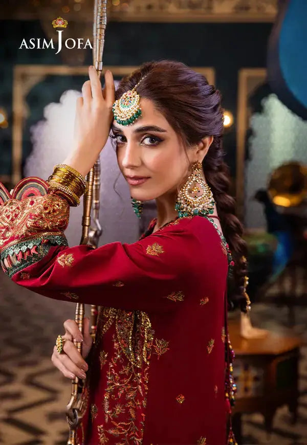 Asim Jofa | Fasana e Ishq Eid Luxury Lawn | AJFI-21 - Pakistani Designer Dress - by Asim Jofa | Type: Luxury - 100% Original at Saira Sultan