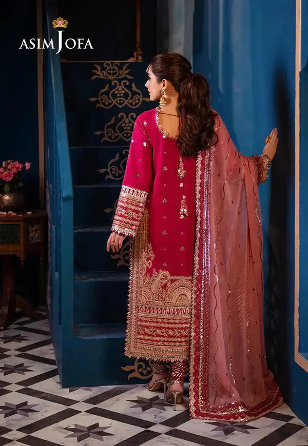 Asim Jofa | Fasana e Ishq Eid Luxury Lawn | AJFI-18 - Pakistani Designer Dress - by Asim Jofa | Type: Luxury - 100% Original at Saira Sultan
