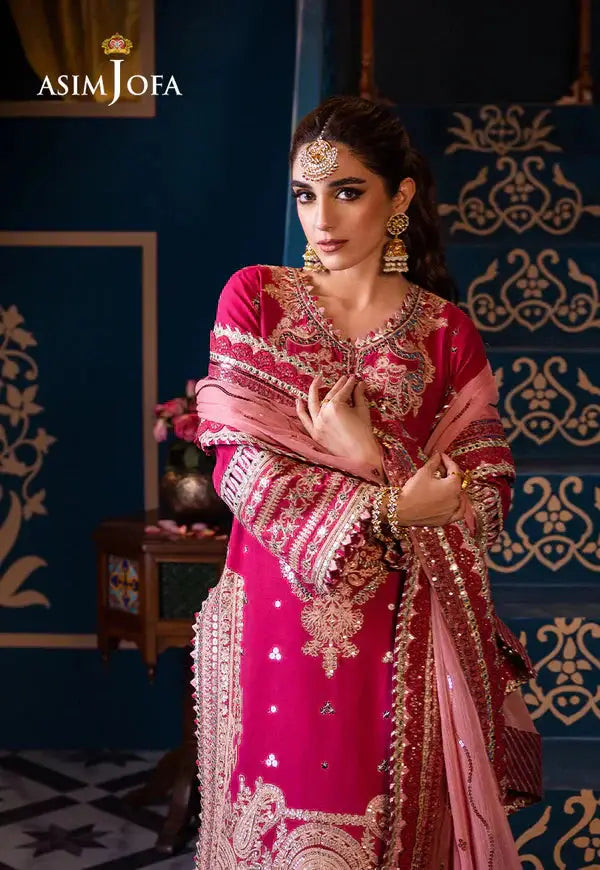 Asim Jofa | Fasana e Ishq Eid Luxury Lawn | AJFI-18 - Pakistani Designer Dress - by Asim Jofa | Type: Luxury - 100% Original at Saira Sultan
