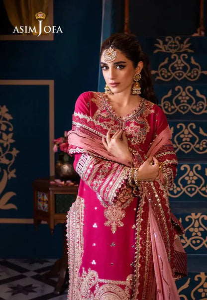 Asim Jofa | Fasana e Ishq Eid Luxury Lawn | AJFI-18 - Pakistani Designer Dress - by Asim Jofa | Type: Luxury - 100% Original at Saira Sultan