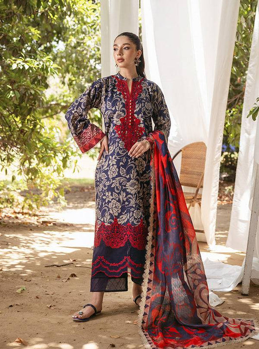 Zainab Chottani | Tahra Lawn 24 | TAMARA - D 7A - Pakistani Designer Dress - by Zainab Chottani | Type: Luxury - 100% Original at Saira Sultan