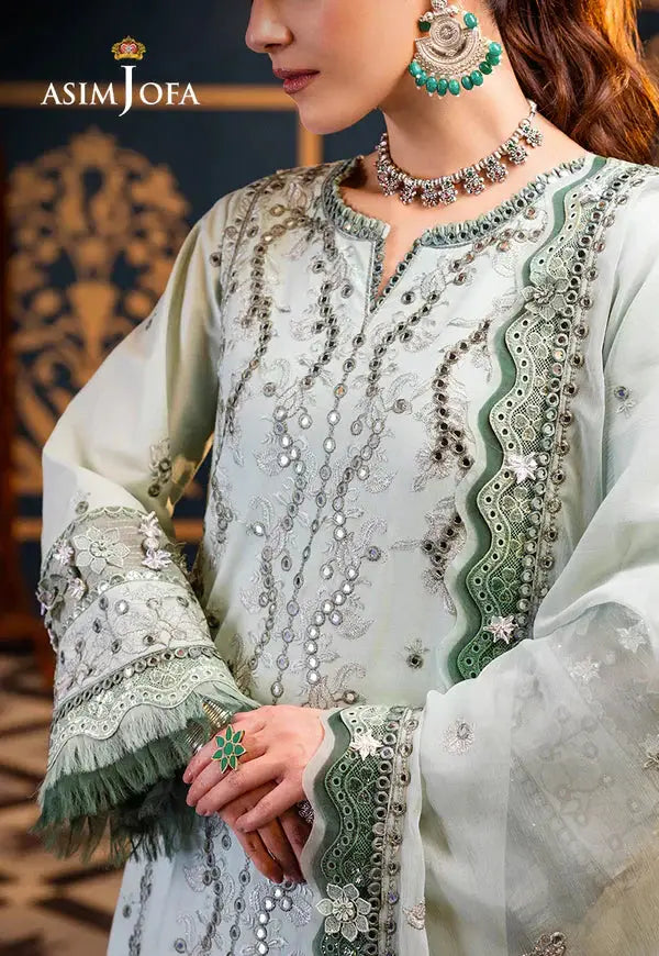 Asim Jofa | Fasana e Ishq Eid Luxury Lawn | AJFI-17 - Pakistani Designer Dress - by Asim Jofa | Type: Luxury - 100% Original at Saira Sultan